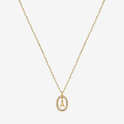 Colar Monograma Prism Banhado em Ouro 18K