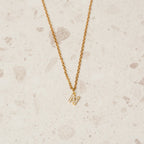 Colar Letra Inicial Stone Banhado em Ouro 18K