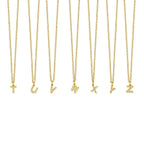Colar Letra Inicial Stone Banhado em Ouro 18K