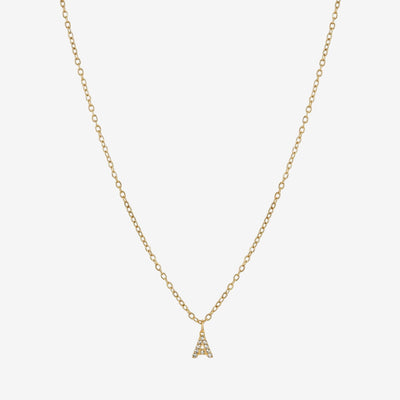Colar Monograma Stone Banhado em Ouro 18K