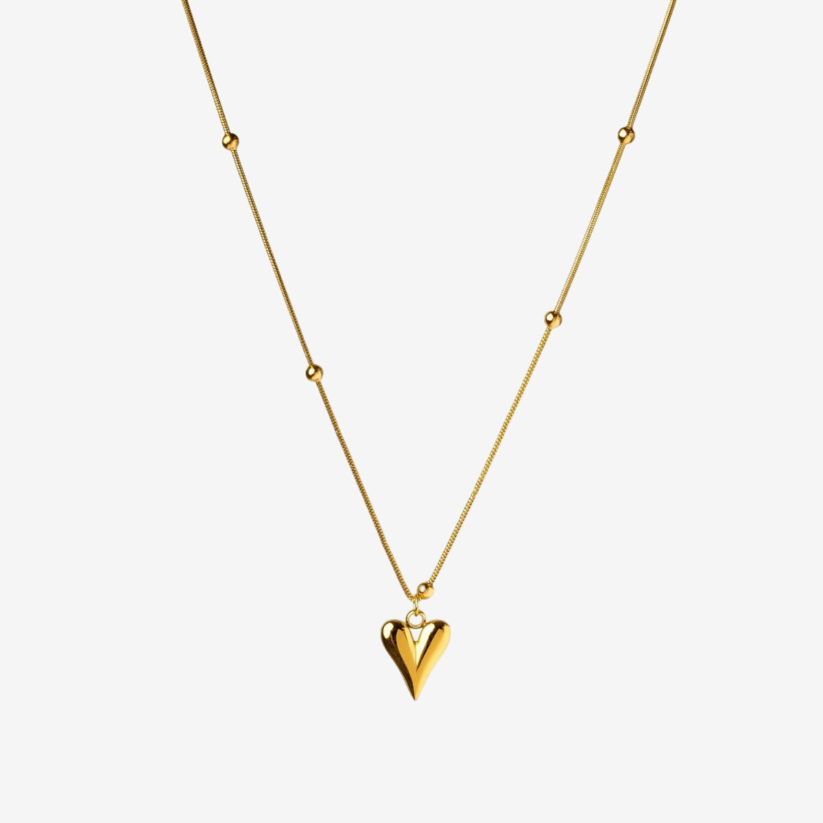 Colar Amore Life Coração Banhado em Ouro 18K