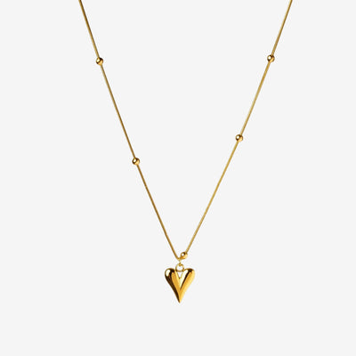 Colar Amore Life Coração Banhado em Ouro 18K