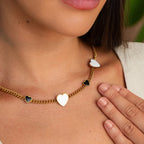 Colar Love Glow Monocromático Banhado em Ouro 18K
