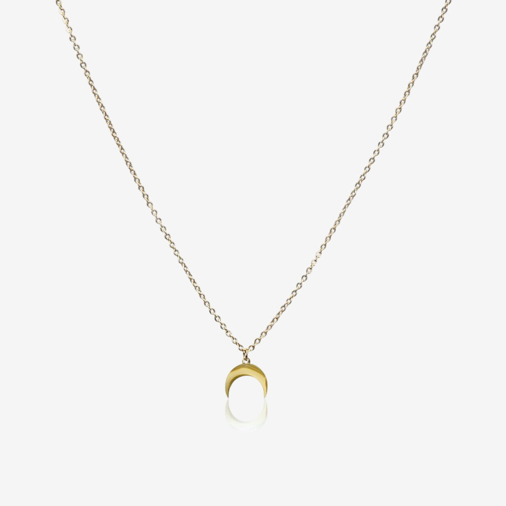 Colar Diana Lua Pingente Banhado em Ouro 18K