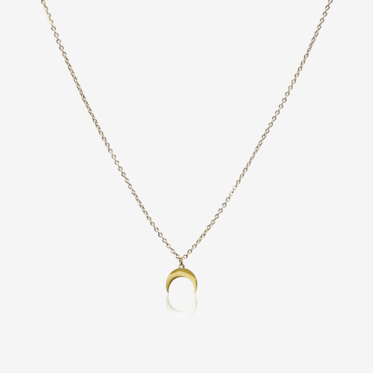 Colar Diana Lua Pingente Banhado em Ouro 18K