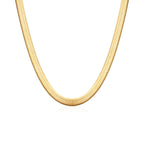 Colar Malha Snake Dourado Banhado em Ouro 18K