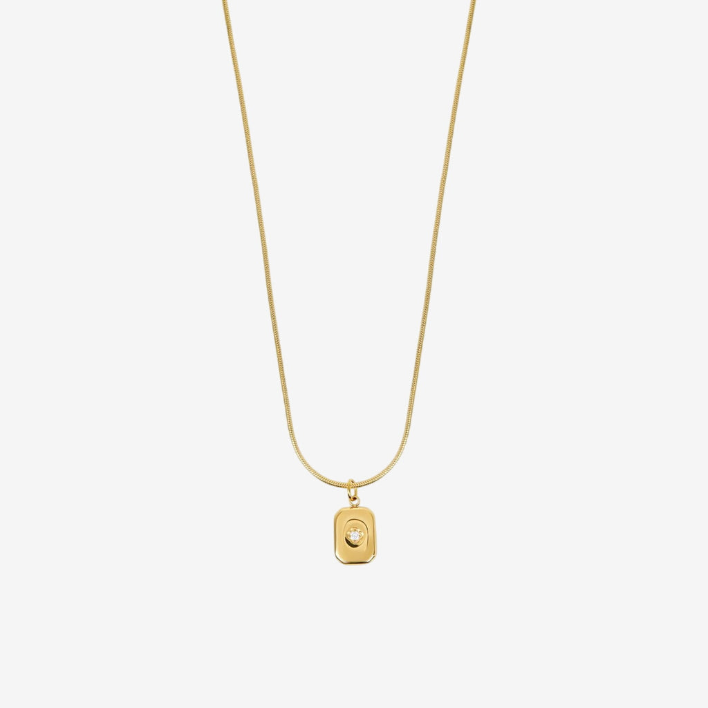 Colar Lumina Pingente Banhado em Ouro 18k