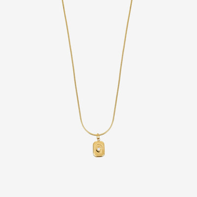 Colar Lumina Pingente Banhado em Ouro 18k