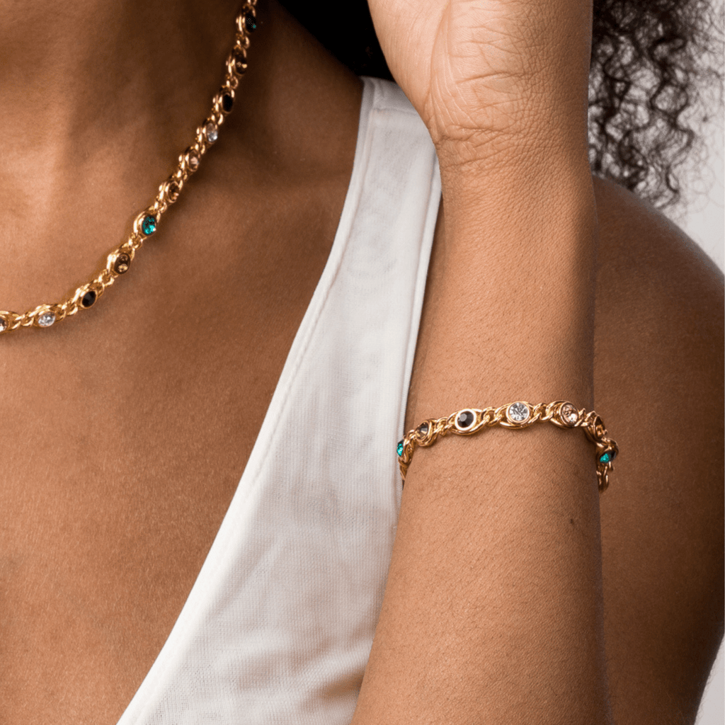 Conjunto Élise Banhado em Ouro 18k