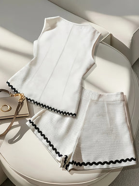 Aurelia Noir – Conjunto Elegante Sem Mangas