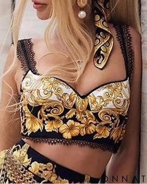 Donatella 2-Piece Crop Top & Shorts Set