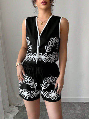 Conjunto Color Block Amara – Elegância Atempora