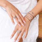 Kit Riviera Pulseiras Elegance & Bracelete Nó - Prata