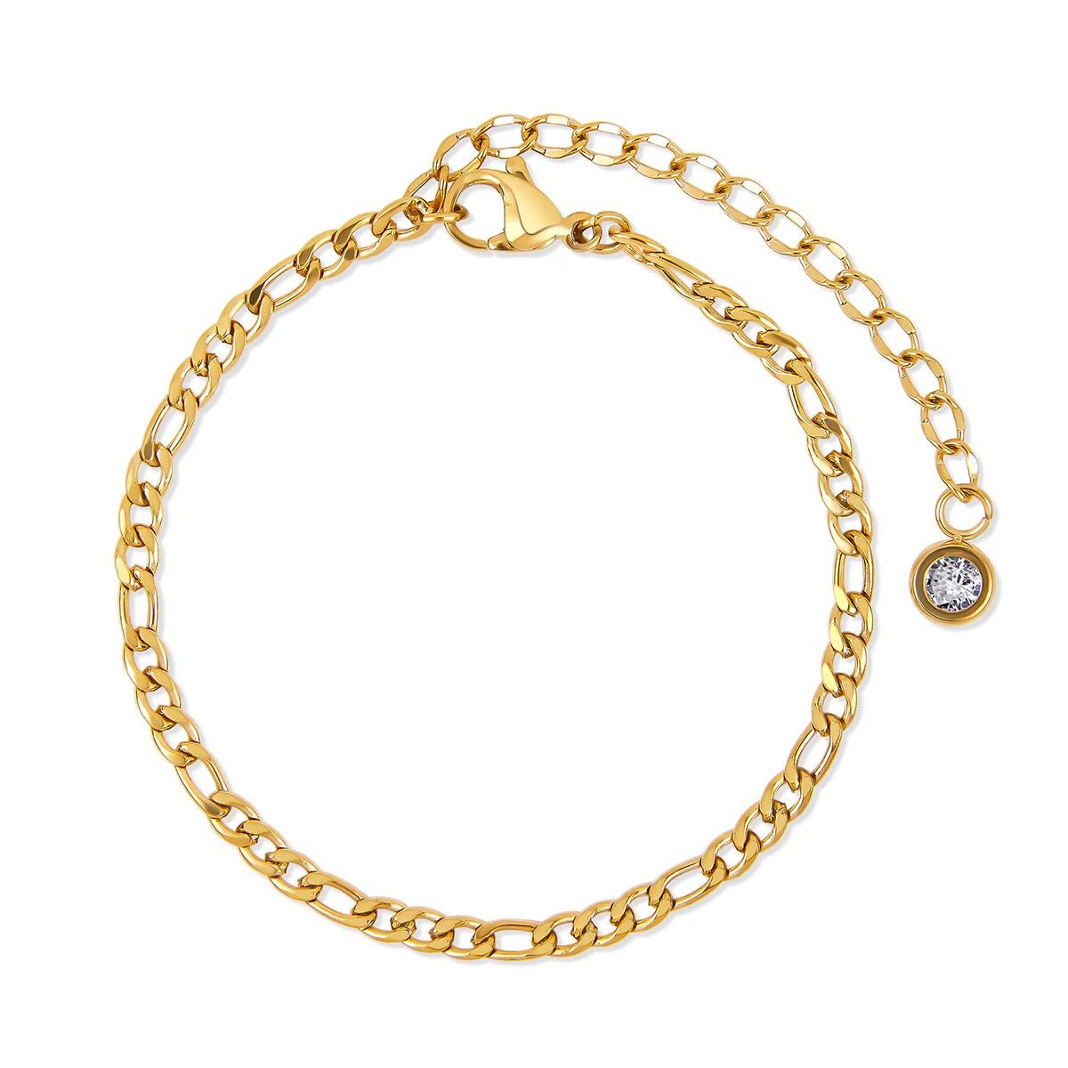 Kit Versailles Pulseiras Glamour Zircônias Banhado em Ouro 18K
