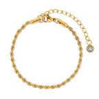Kit Versailles Pulseiras Glamour Zircônias Banhado em Ouro 18K