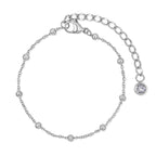 Kit Versailles Pulseiras Glamour Zircônias - Prata