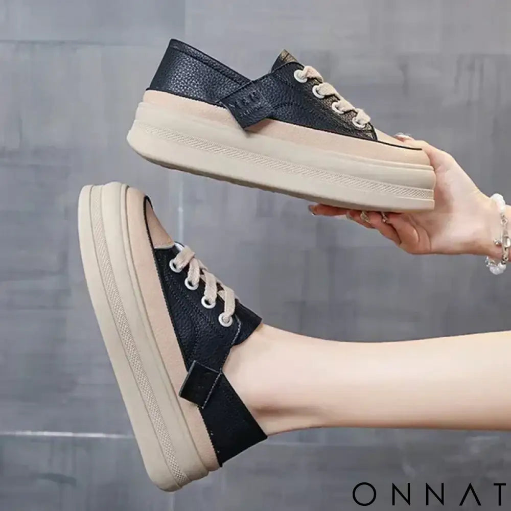 Mocassim Liza - Couro Genuino Preto / 34 Tênis