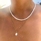 Mix Aloha Colar Duplo Banhado em Ouro 18k
