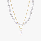 Mix Aloha Colar Duplo Banhado em Ouro 18k