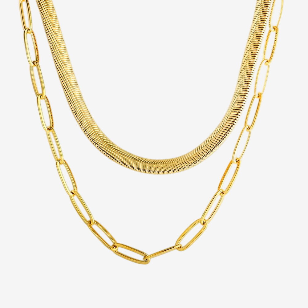 Mix Isabela Colar Banhado em Ouro 18k