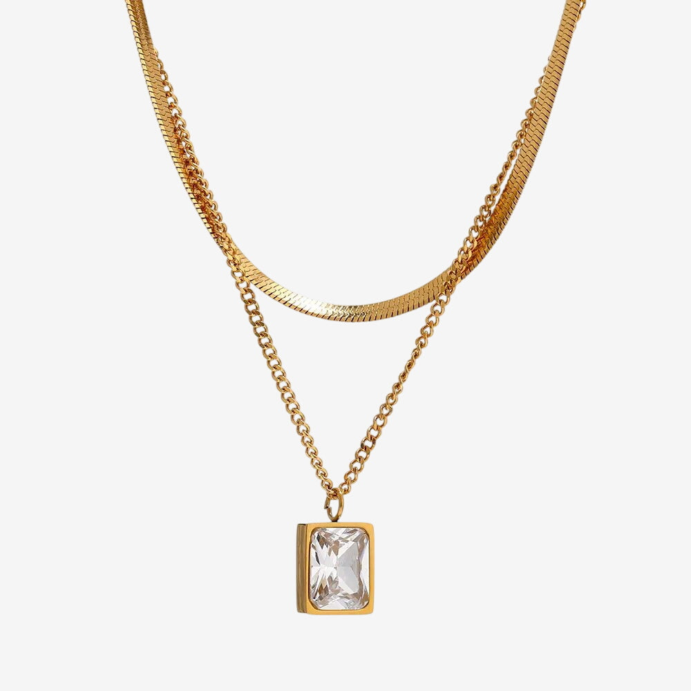 Mix Parisienne Colar Banhado em Ouro 18k