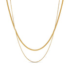 Mix de Colares Essentials Banhado em Ouro 18K