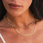 Mix de Colares Pérola Banhado em Ouro 18K