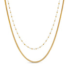 Mix de Colares Pérola Banhado em Ouro 18K