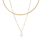 Mix Everyday Colar Duplo Banhado em Ouro 18k