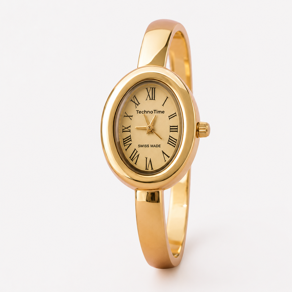 Relógio Classy Feminino Banhado em Ouro 18K