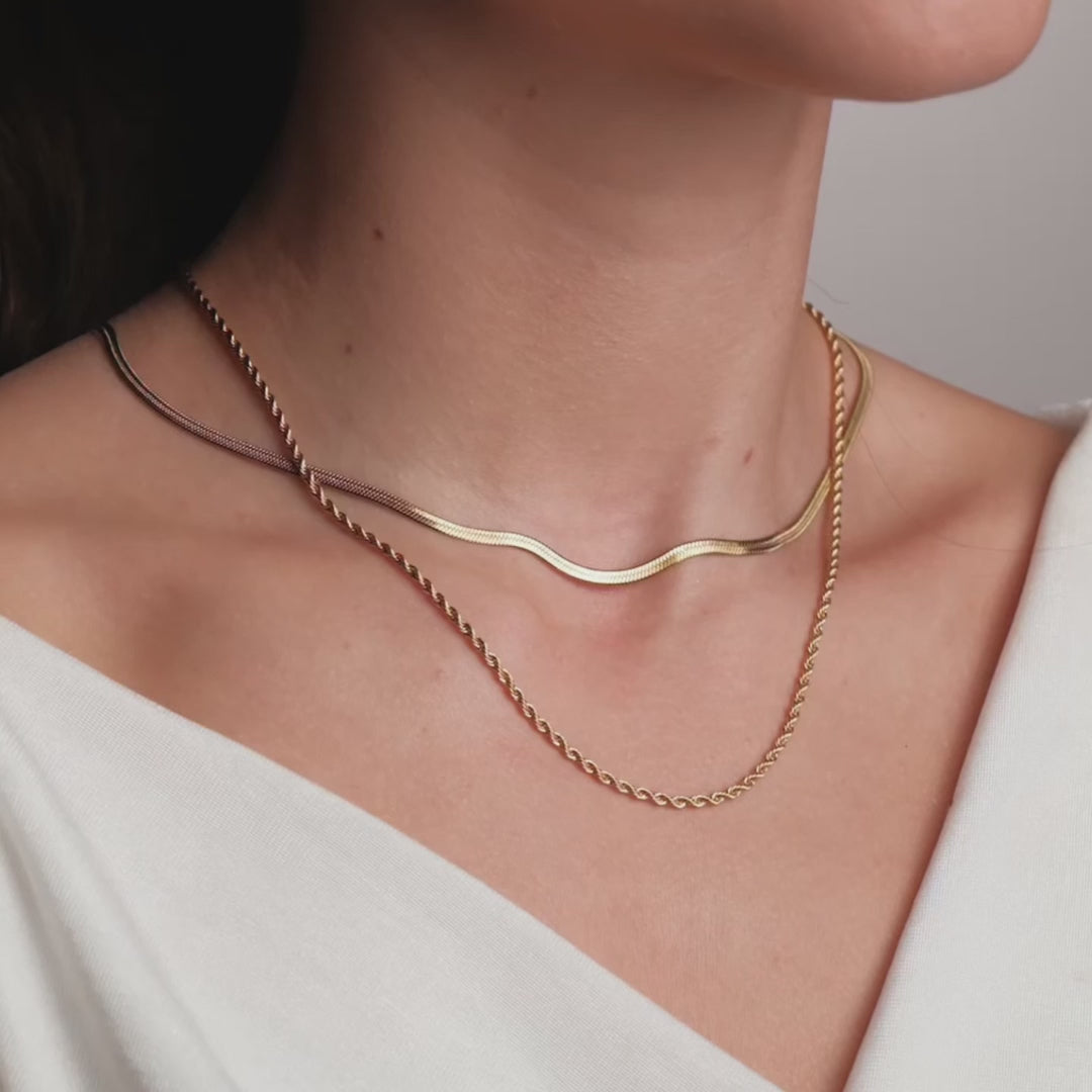 Mix Valentina Colar Banhado em Ouro 18k