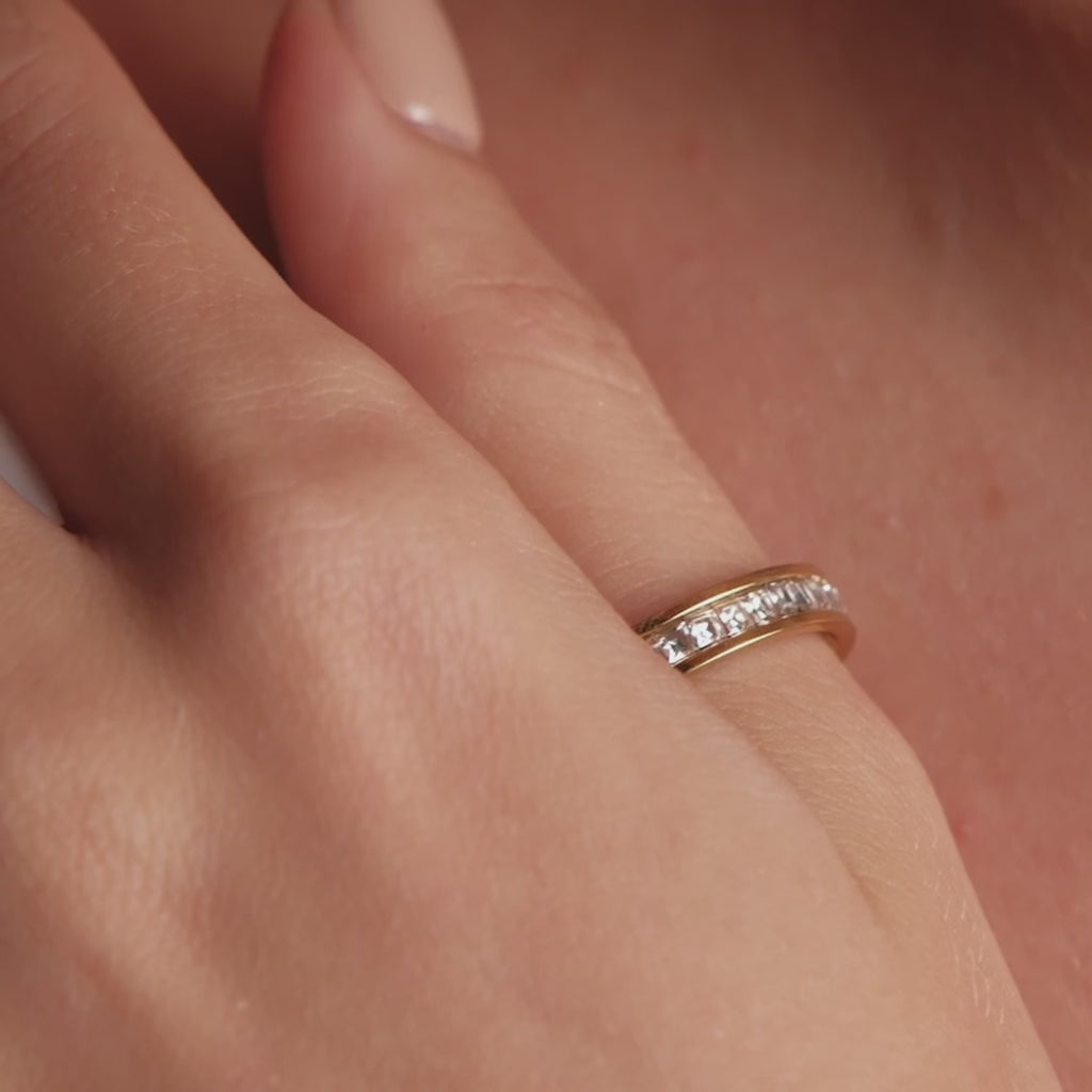 Anel Luster Banhado em Ouro 18K