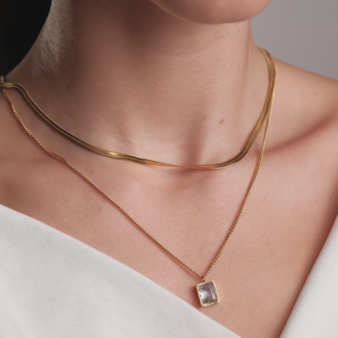 Mix Parisienne Colar Banhado em Ouro 18k