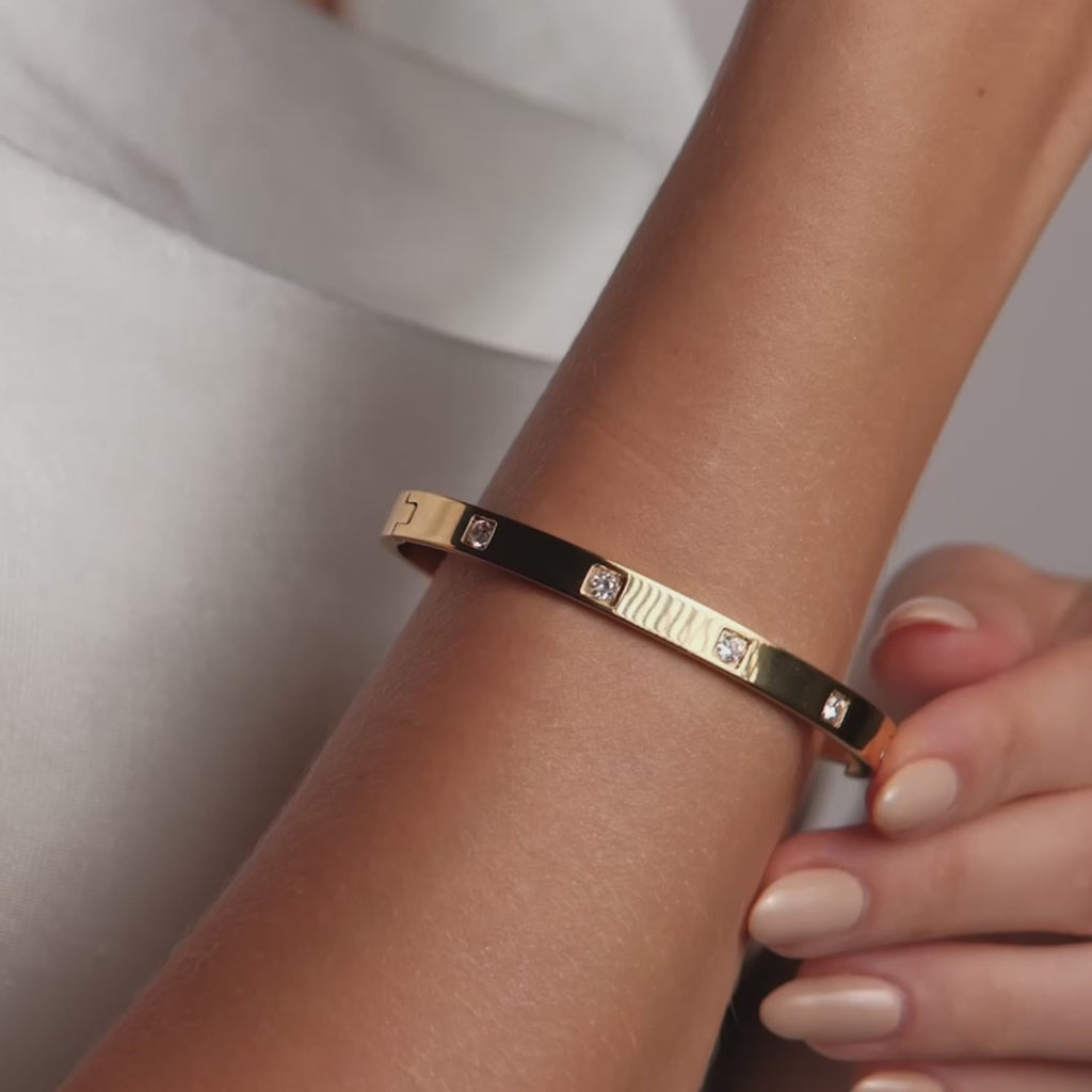 Bracelete Cannes Banhado em Ouro 18K