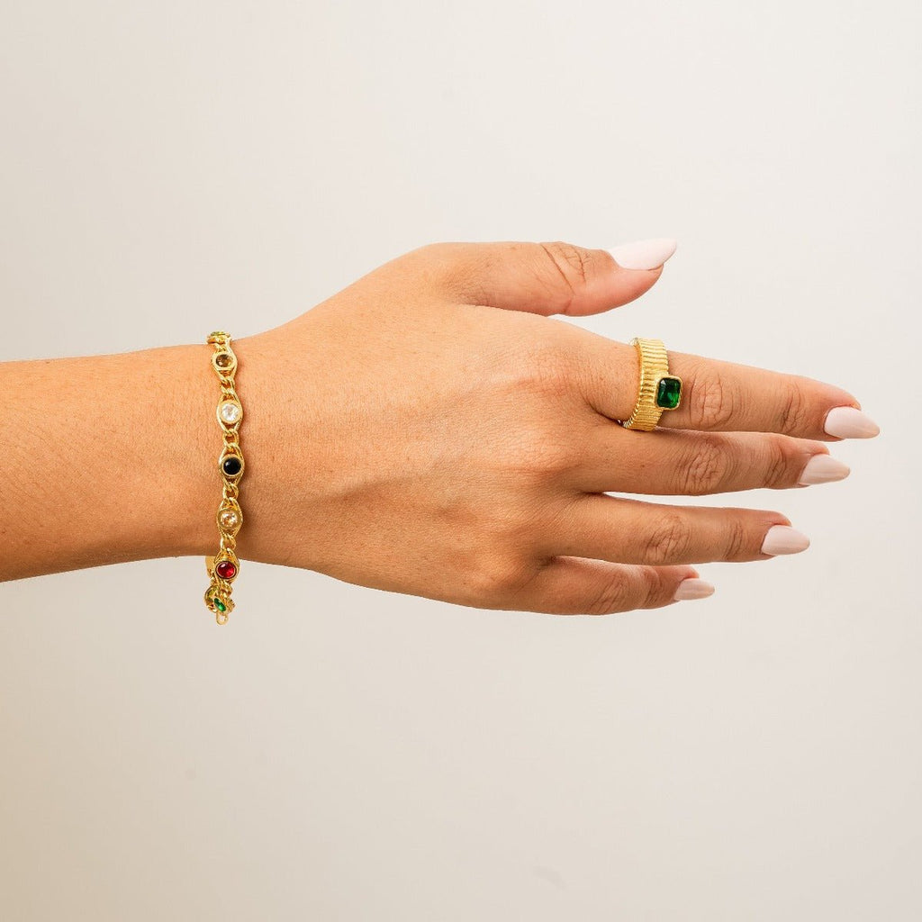 Pulseira Élise Banhado em Ouro 18k
