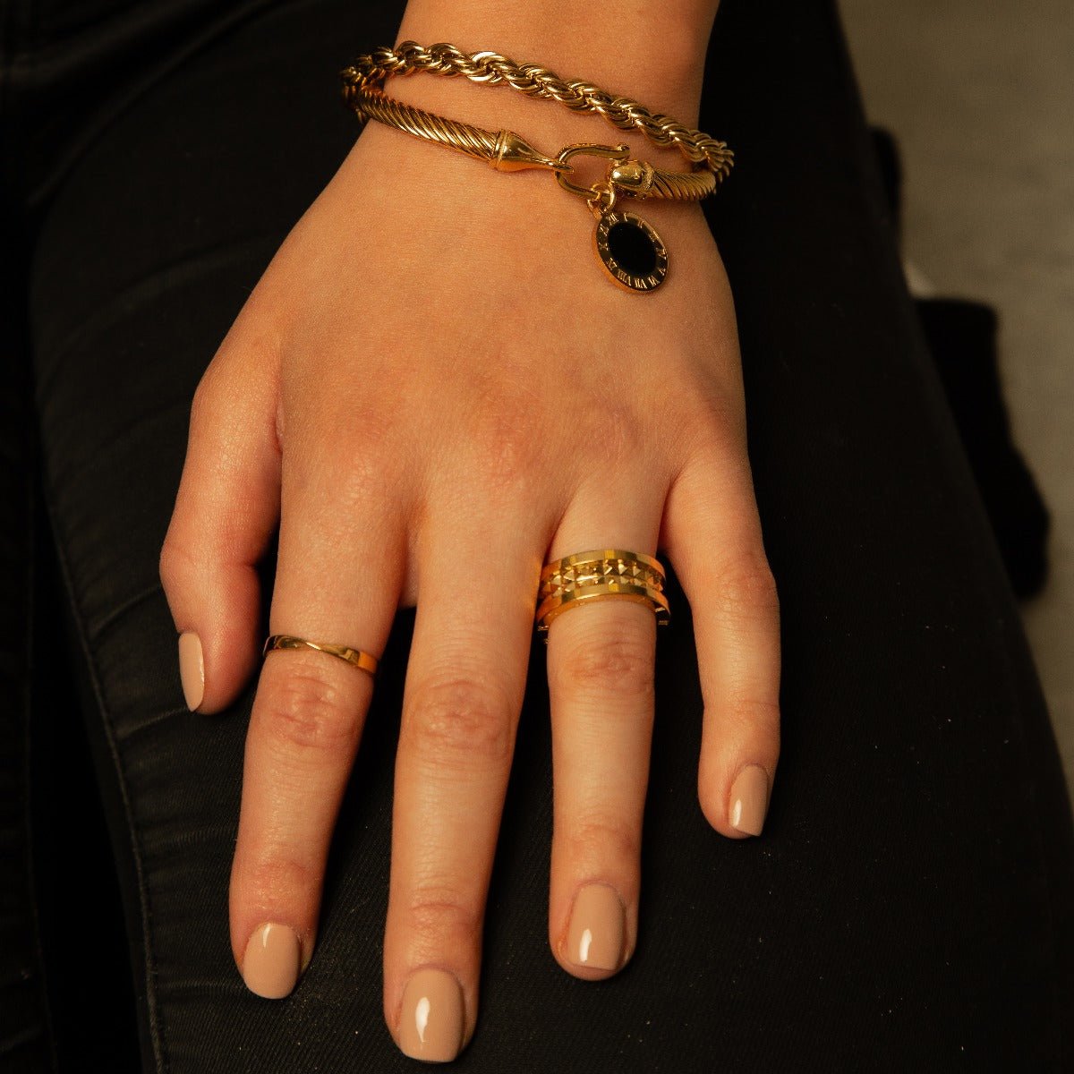 Pulseira Positano Cordão Baiano Banhado em Ouro 18K