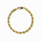 Pulseira Positano Cordão Baiano Banhado em Ouro 18K