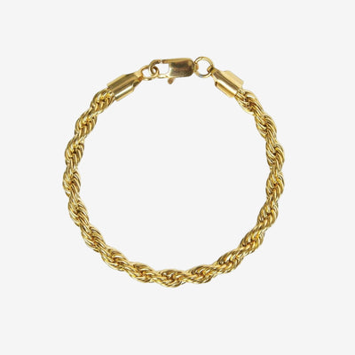 Pulseira Positano Cordão Baiano Banhado em Ouro 18K