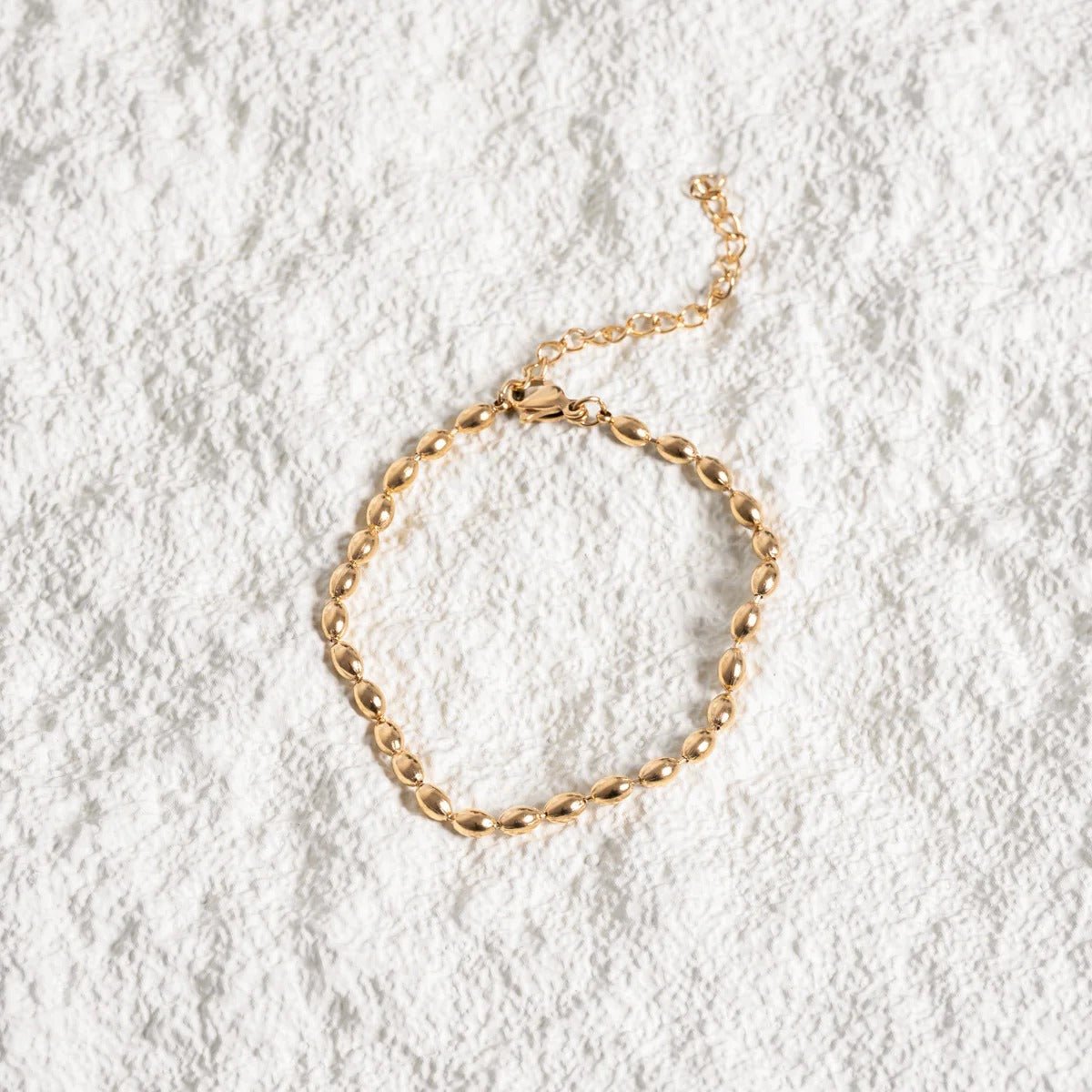 Pulseira Tahiti Corrente Esferas Banhado em Ouro 18K