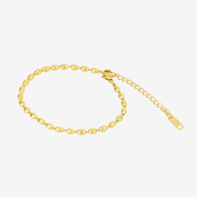 Pulseira Tahiti Corrente Esferas Banhado em Ouro 18K