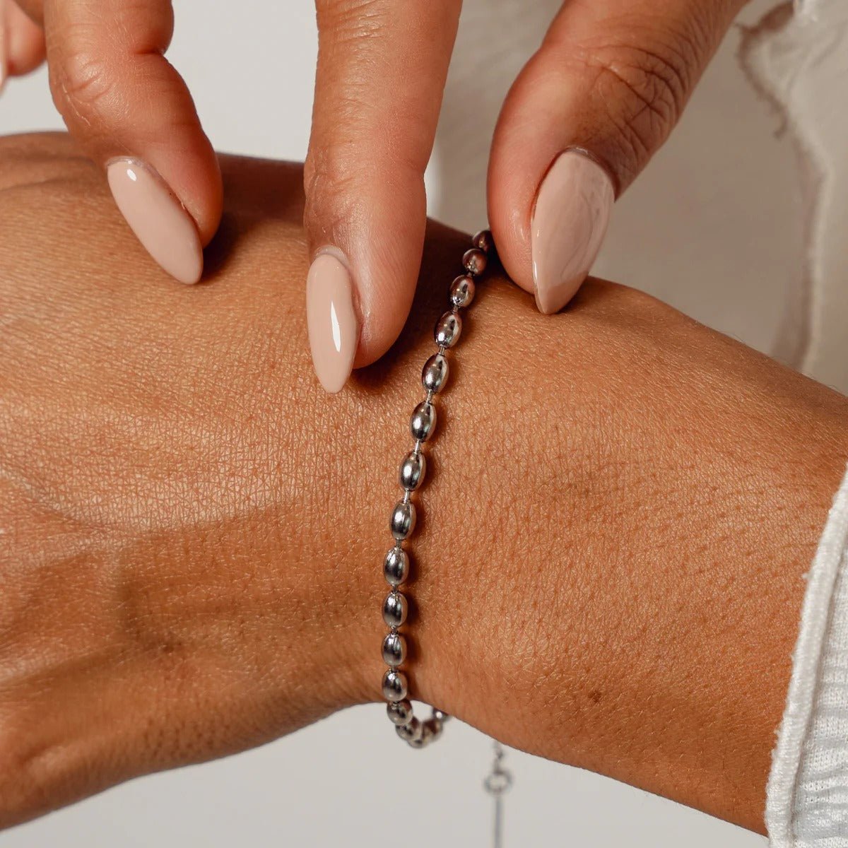 Pulseira Fiji Corrente Esferas - Prata