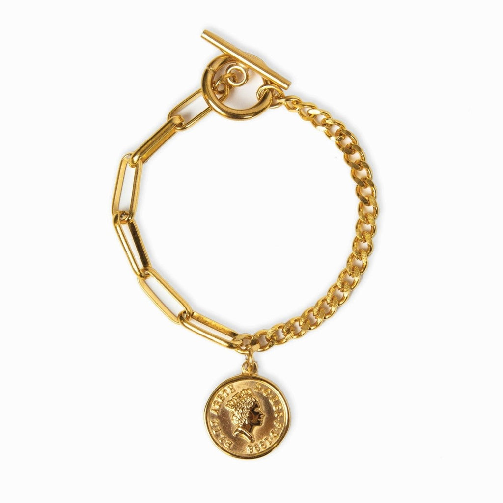 Pulseira Berlim Cents Banhado em Ouro 18K