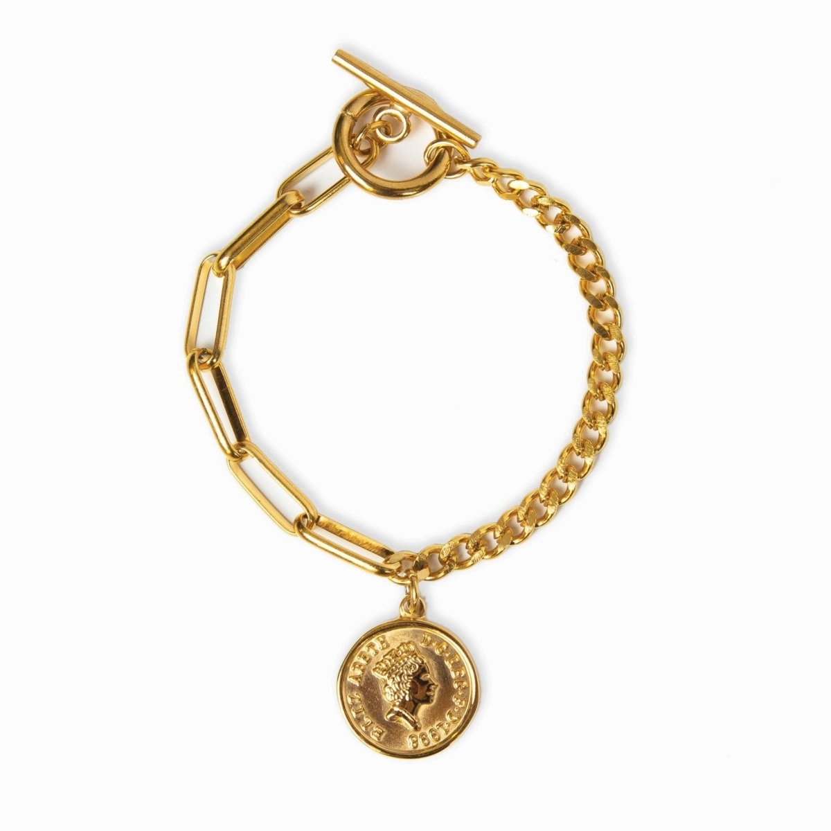 Pulseira Berlim Cents Banhado em Ouro 18K