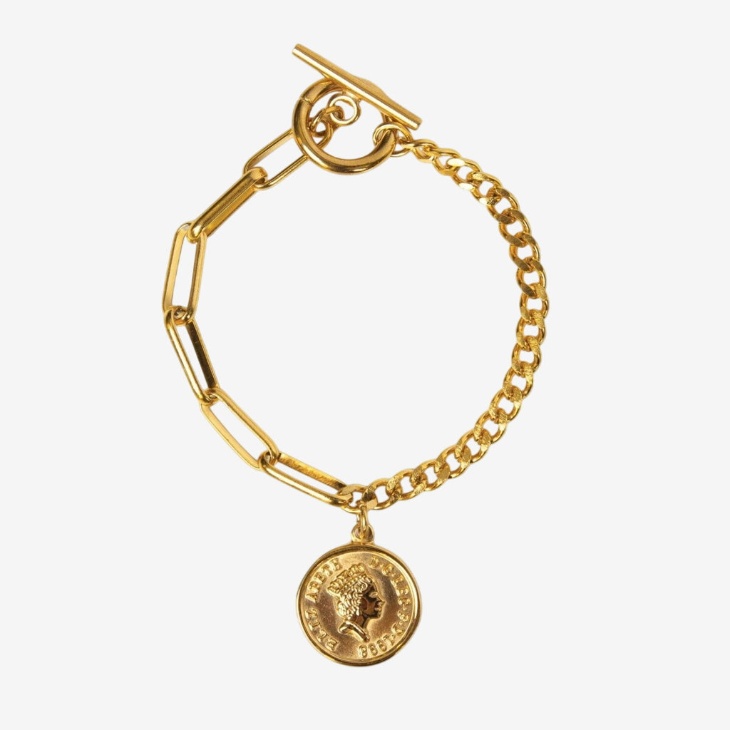 Pulseira Berlim Cents Banhado em Ouro 18K