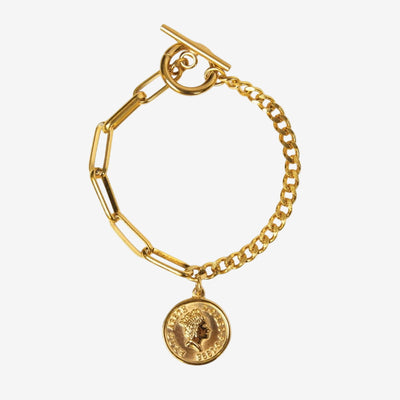 Pulseira Berlim Cents Banhado em Ouro 18K