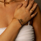 Pulseira Berlim Cents Banhado em Ouro 18K