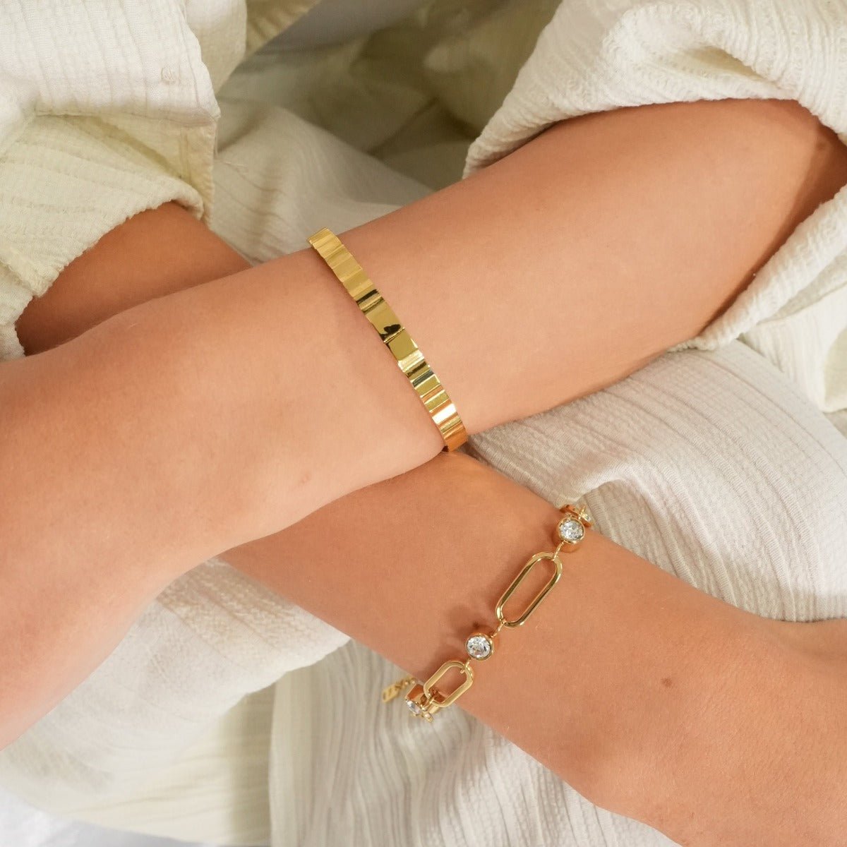 Pulseira Ventura Link Banhada em Ouro 18k