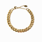 Pulseira Palmira de Corrente Banhado em Ouro 18K