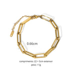 Pulseira Selene Corrente Banhado em Ouro 18K