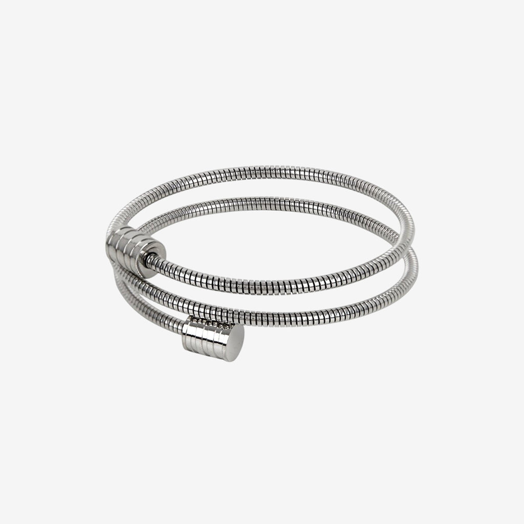 Bracelete Vórtice Tríplice - Prata
